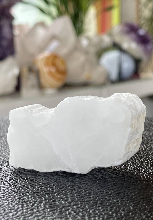 Seleniet dik plakje, gepolijst met ruwe buitenrand, medium