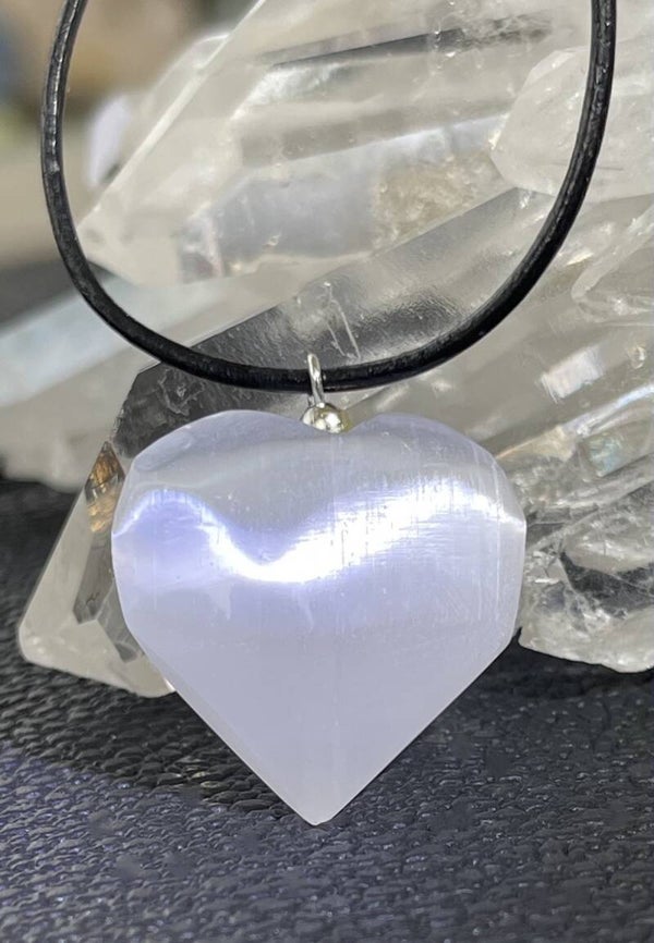 Seleniet hangertje hart, met veter