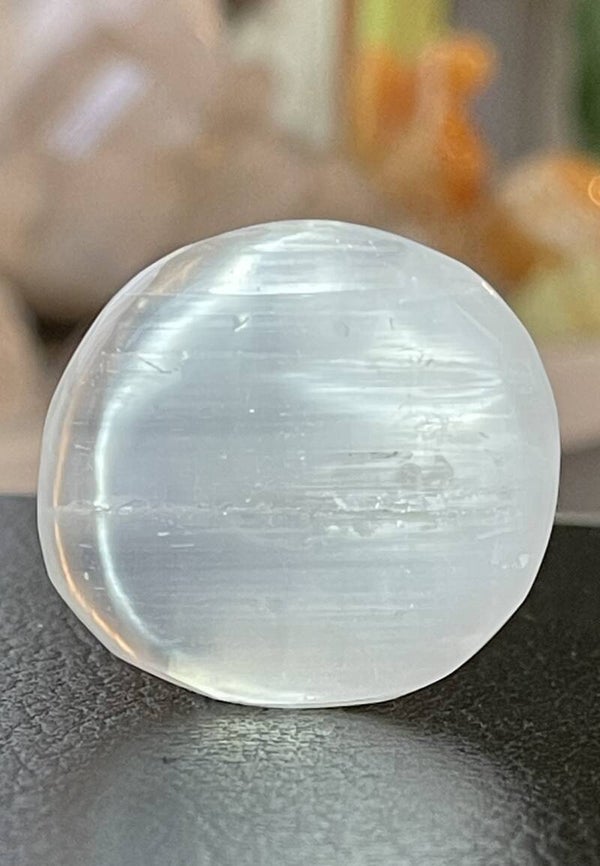 Seleniet knuffelsteen plat