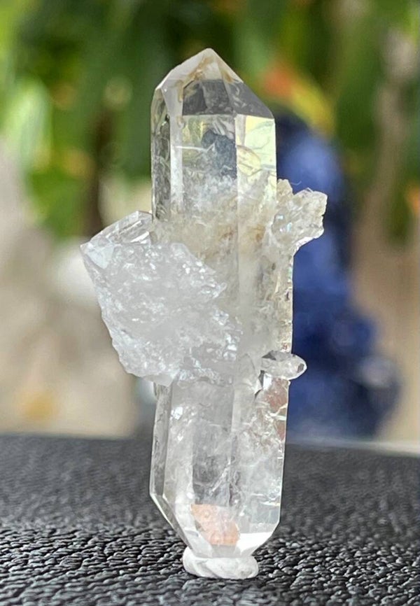 Self Healer Bergkristal dubbeleinder punt ruw, klein