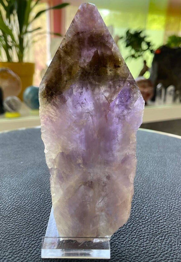 Super Seven platte schijf uit Brazilië, twee zijden gepolijst, medium-groot