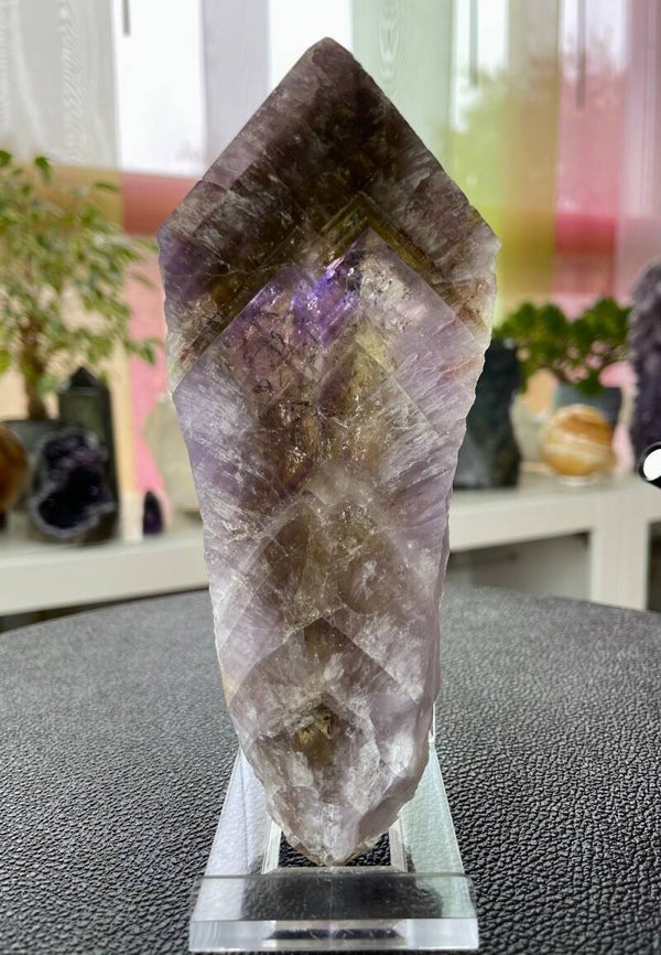 Super Seven platte schijf uit Brazilië, twee zijden gepolijst, groot