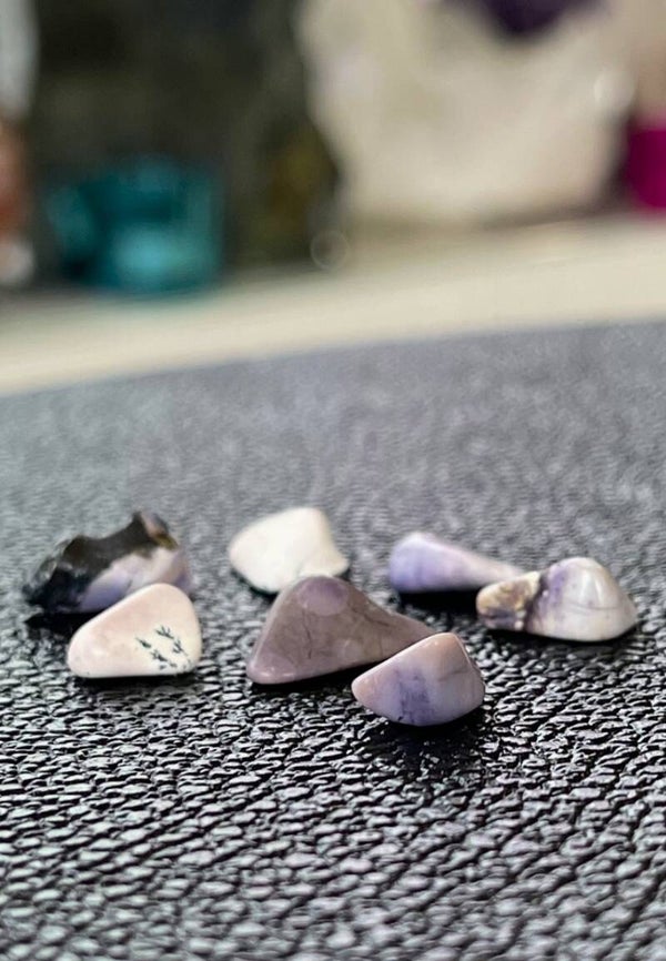 Tiffany Stone of Bertrandiet trommelsteen 7 stuks, klein