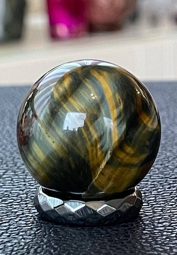 Tijgeroog bol, klein 3,1cm