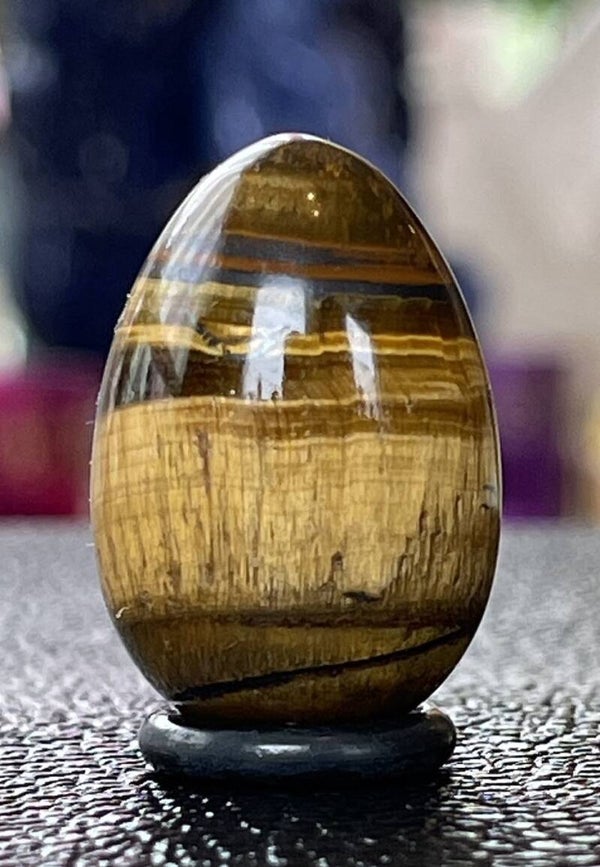 Tijgeroog ei, heel klein 3cm