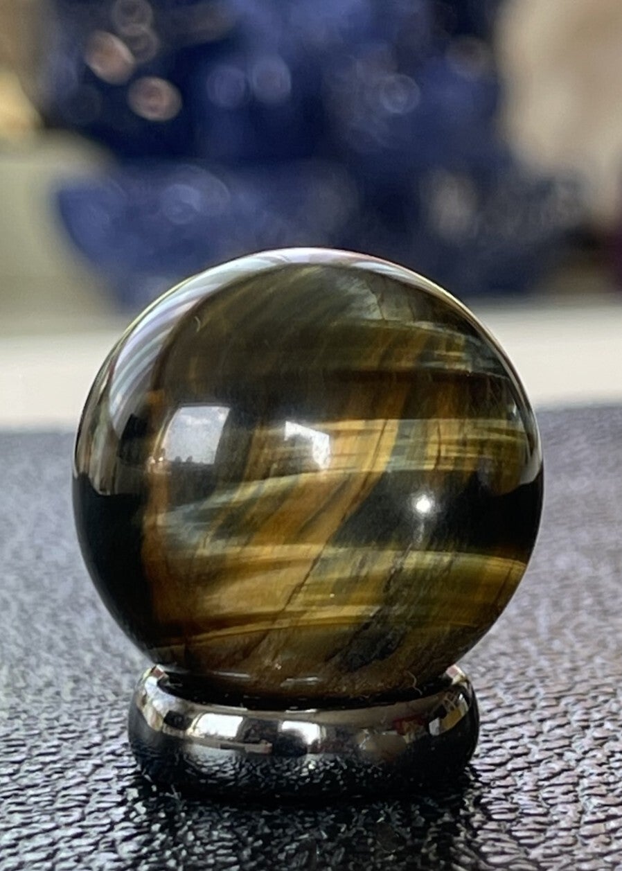 Tijgeroog bol, klein 2,8cm