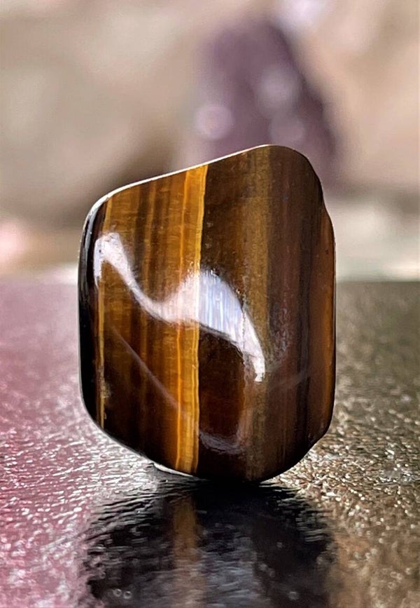 Tijgeroog trommelsteen