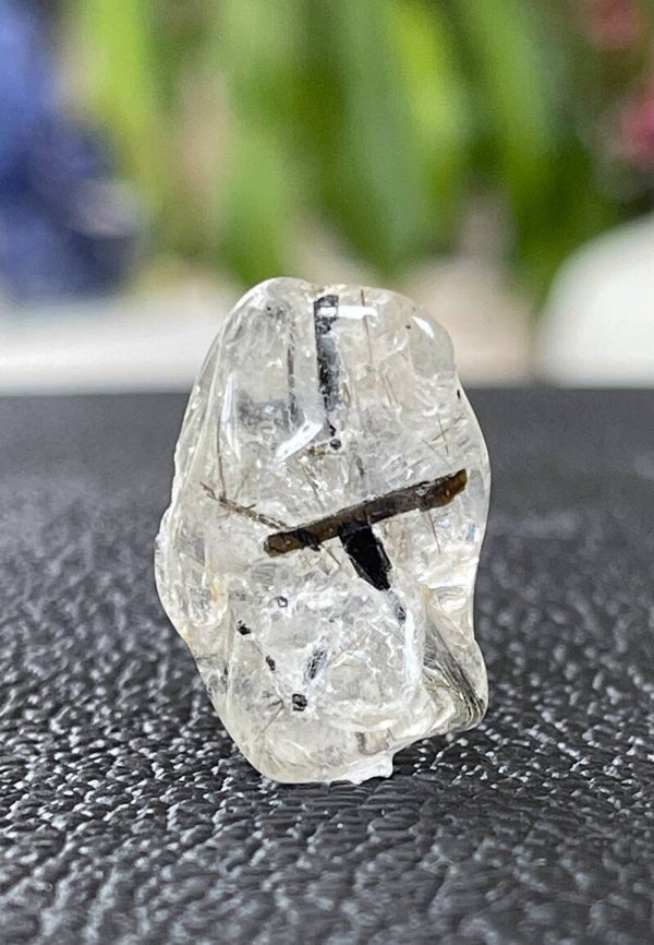 Toermalijnkwarts trommelsteen