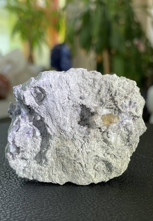 Gouden Topaas in matrix uit Utah ruw, medium