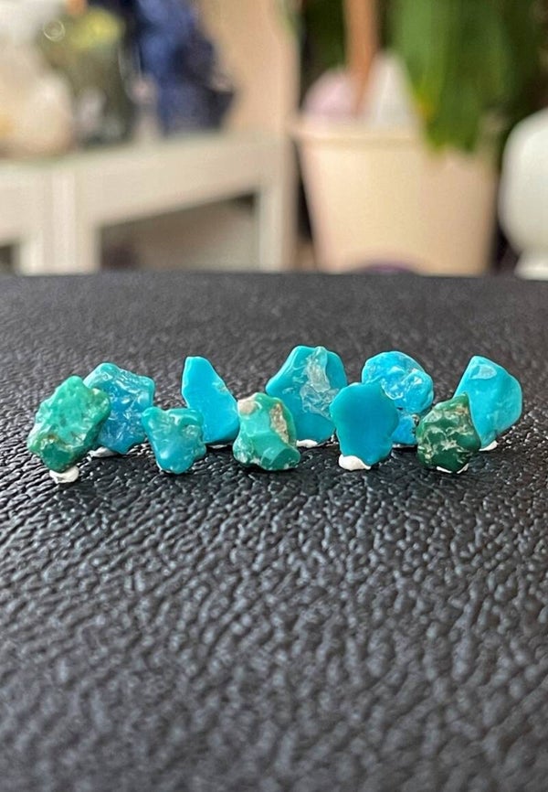 Turkoois trommelsteen 10 stuks, klein