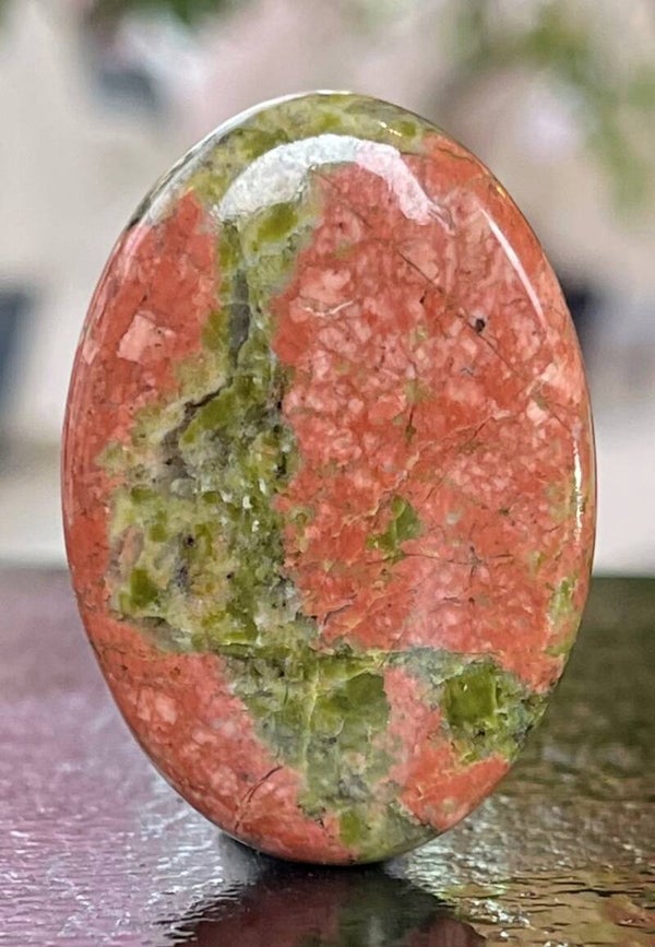 Unakiet edelsteen cabochon ovaal, groot