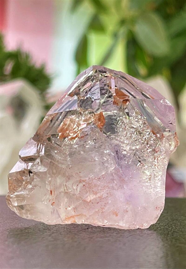 Vensterkwarts met Amethist punt uit Madagaskar, ruw