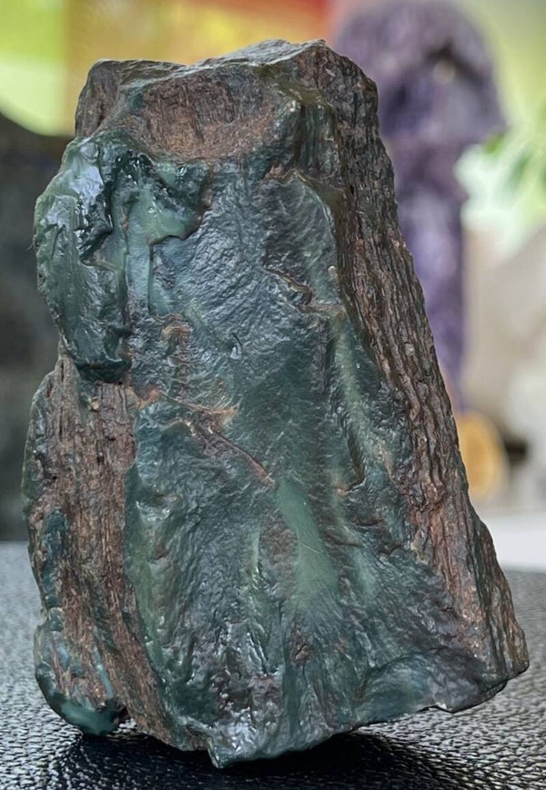 Versteend Hout groen uit Oregon, USA ruw, medium-groot