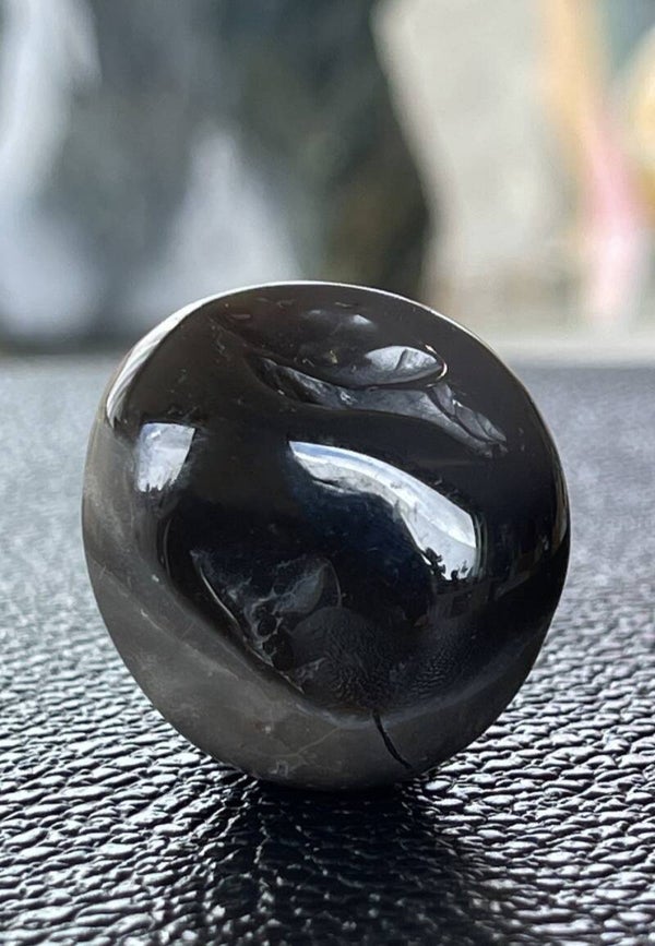 Vulkaan Agaat of Lava Agaat trommelsteen uit Indonesië