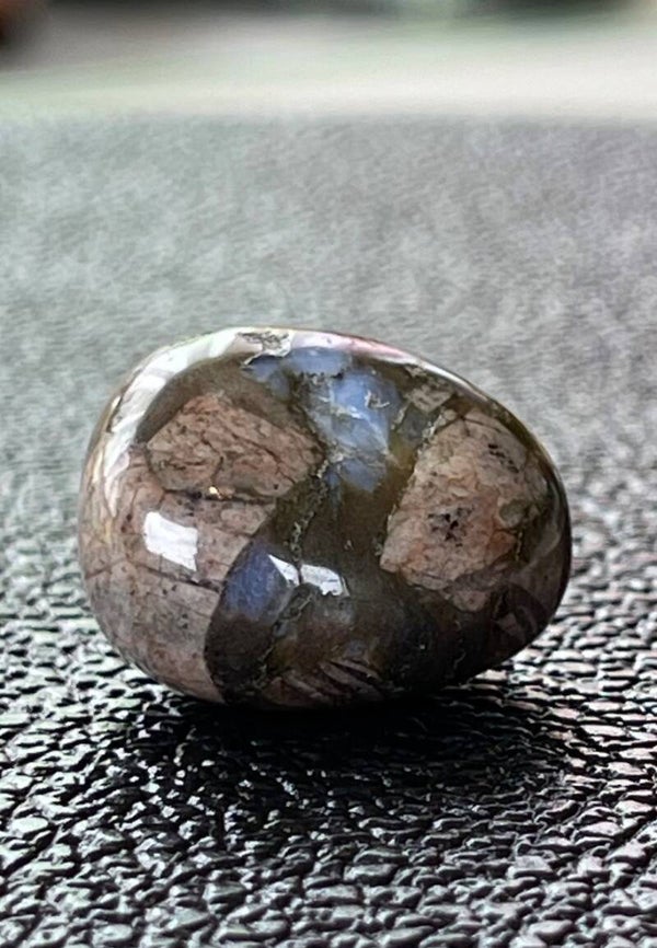 Vulkaniet trommelsteen