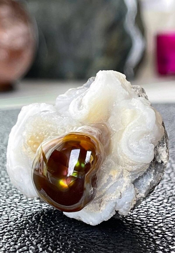 Vuuragaat ruw, bovenkant gepolijst, klein-medium