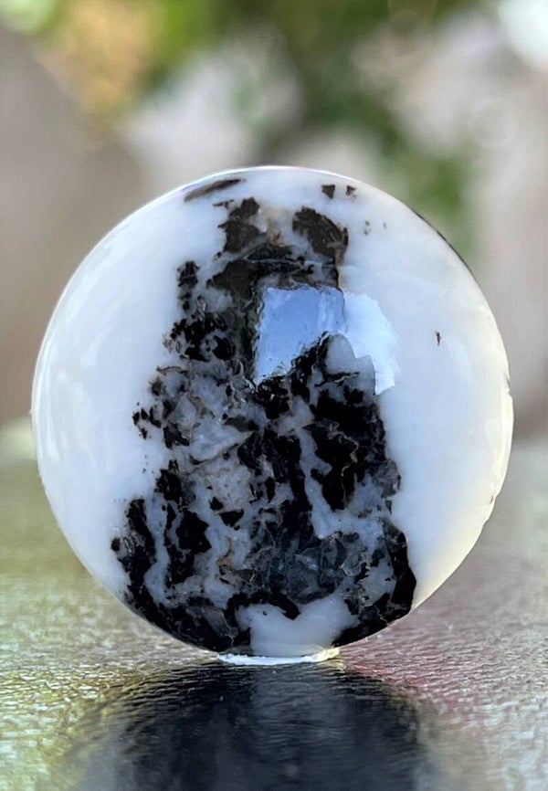 Zebra Jaspis edelsteen cabochon rond, medium