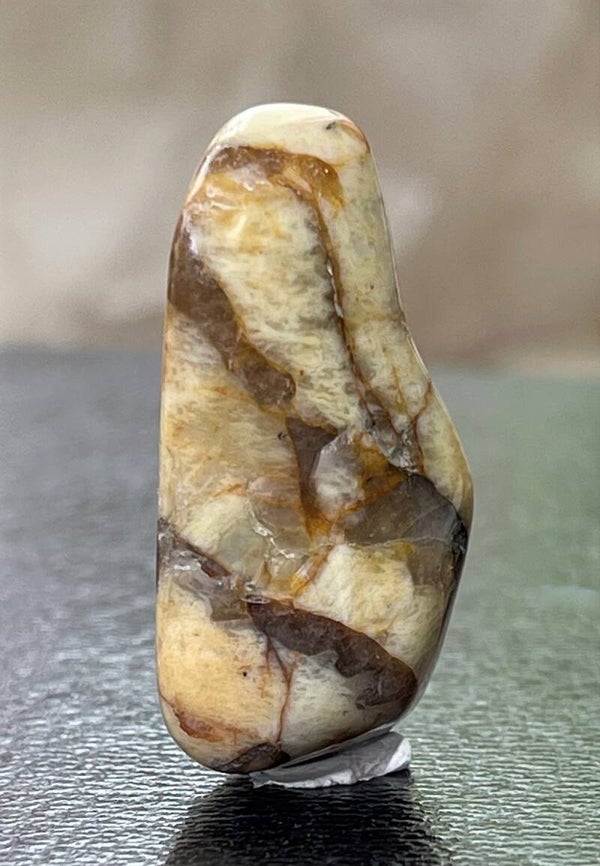 Zebra Veldspaat trommelsteen