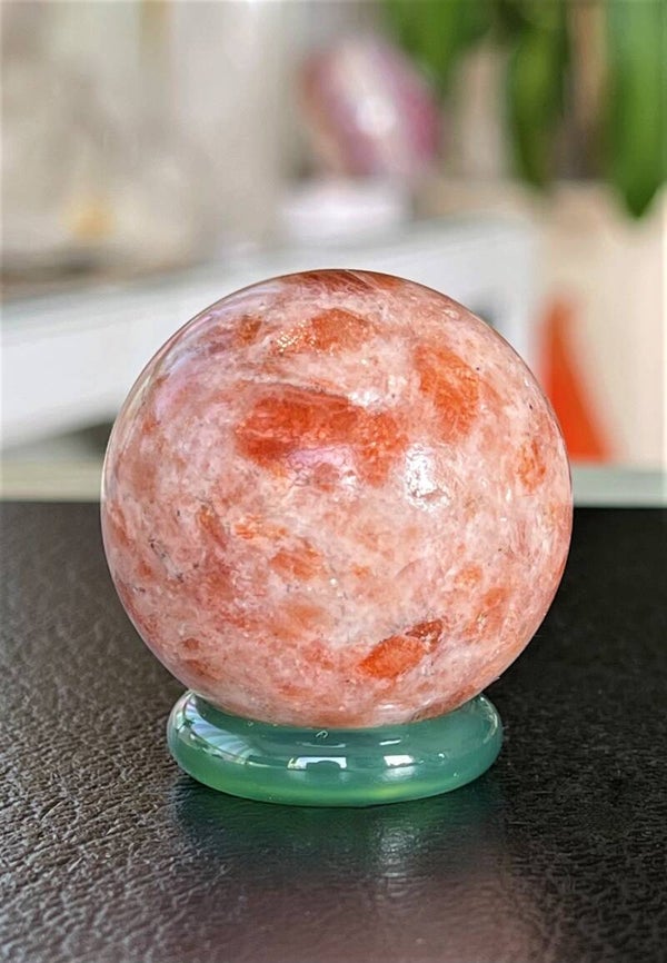 Zonnesteen bol, klein 3,5cm