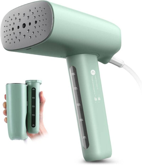 Homeasy Travel Żelazko parowe, szczotka parowa, żelazko podróżne ze zbiornikiem na wodę 110 ml, 800 W, podróżne stacje żelazka parowego, szybkie nagrzewanie w 40 sekund do codziennego użytku i podróży