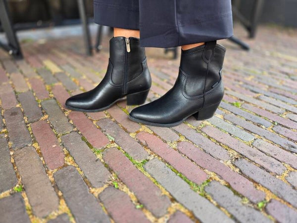 Zwarte laars cowboy posh by poelman zwart/ black (Kopie)