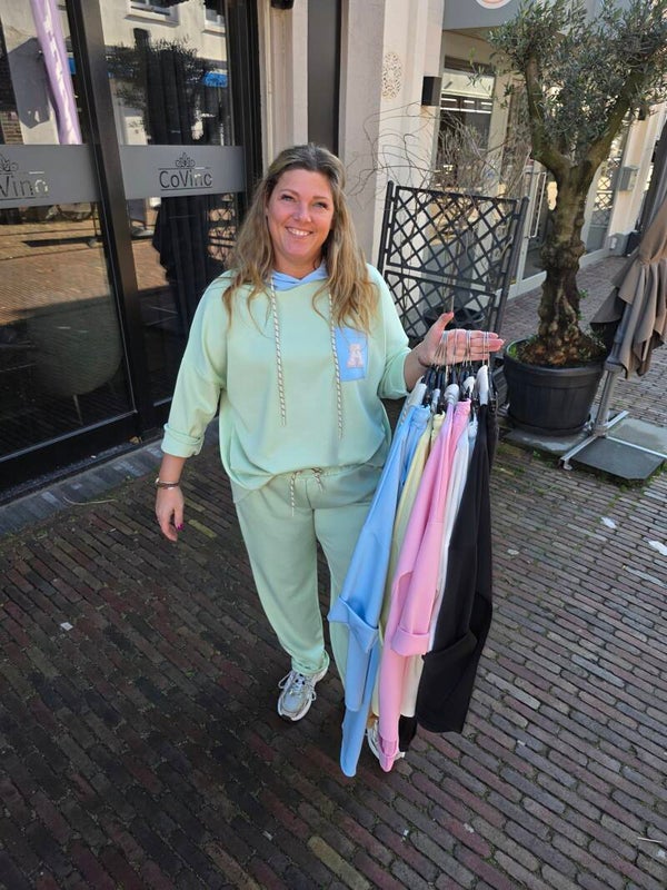 Tweedelige set met capuchon