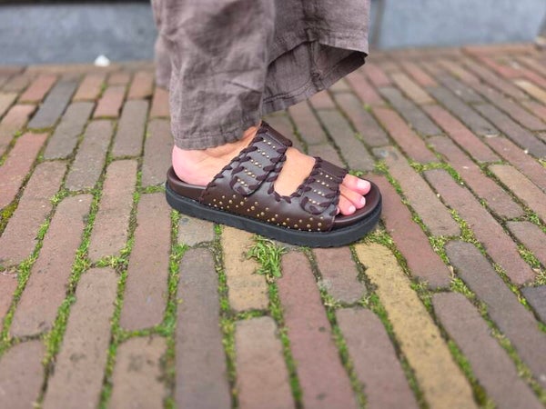 Poelman posh by poelman sandalen bruin