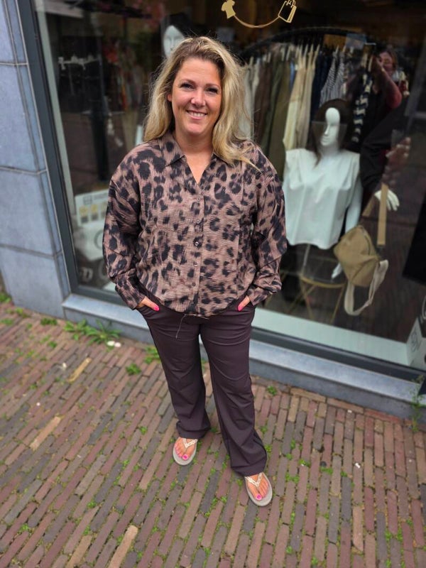 Zoso Cecile panter blouse