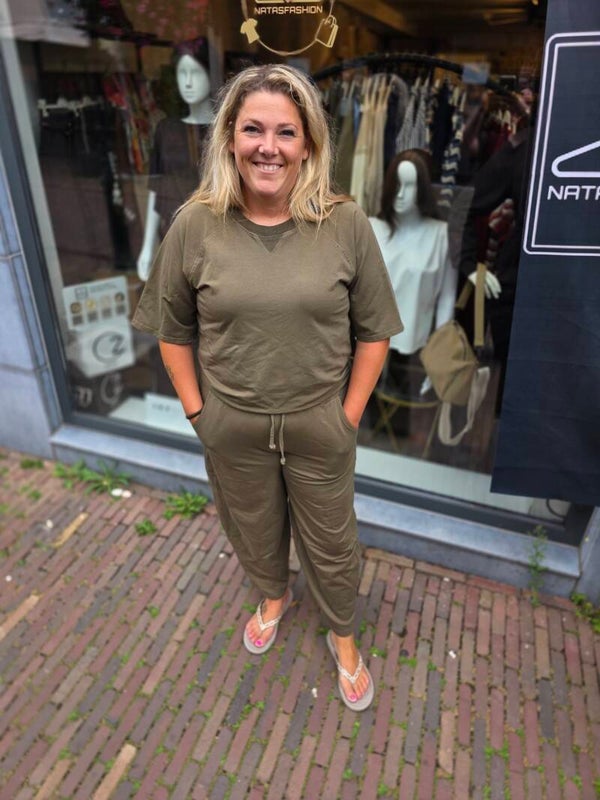 Trui army green