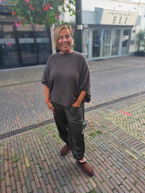 Trui vleermuis bruin