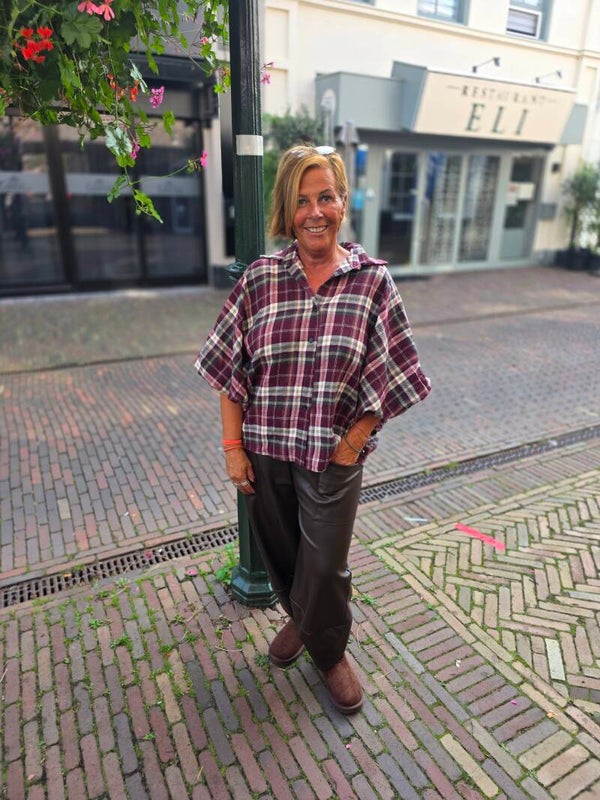 Blouse geruit, ruit