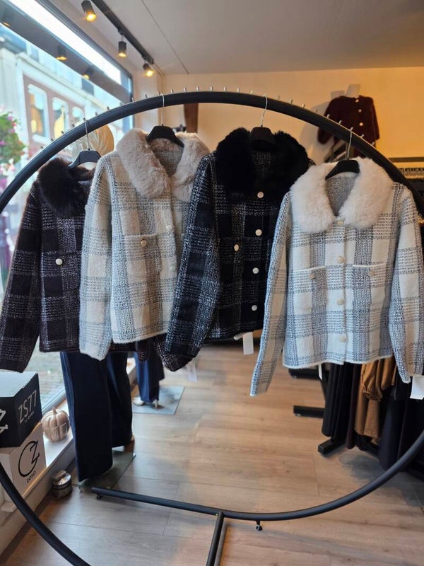 Vest / jasje kraag ruit
