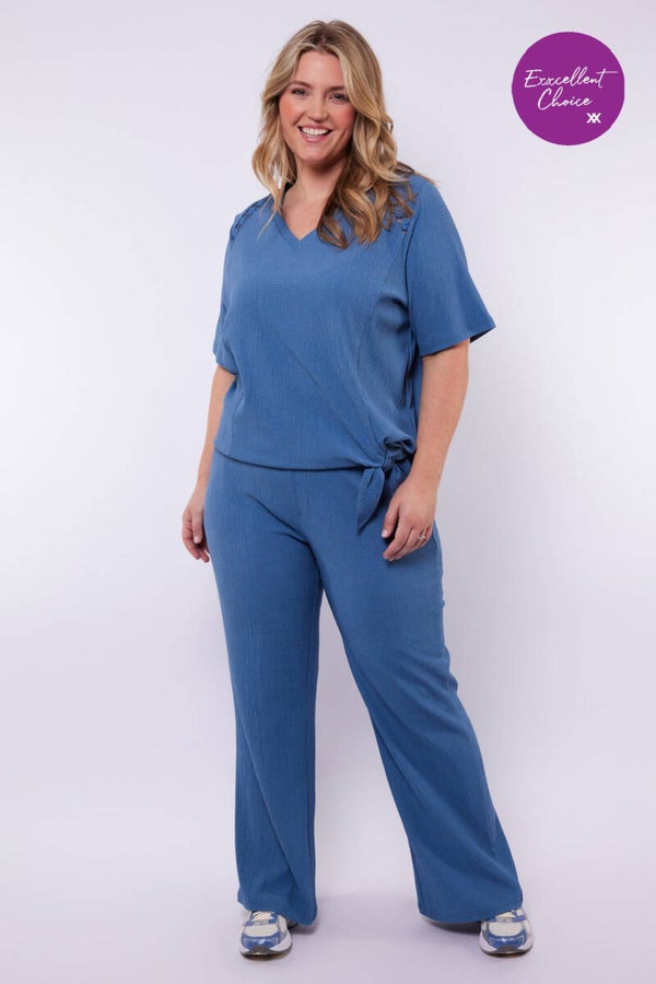 Exxcelent shirt yala blauw
