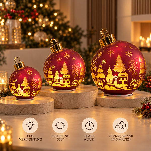Middel rood kerstbomen