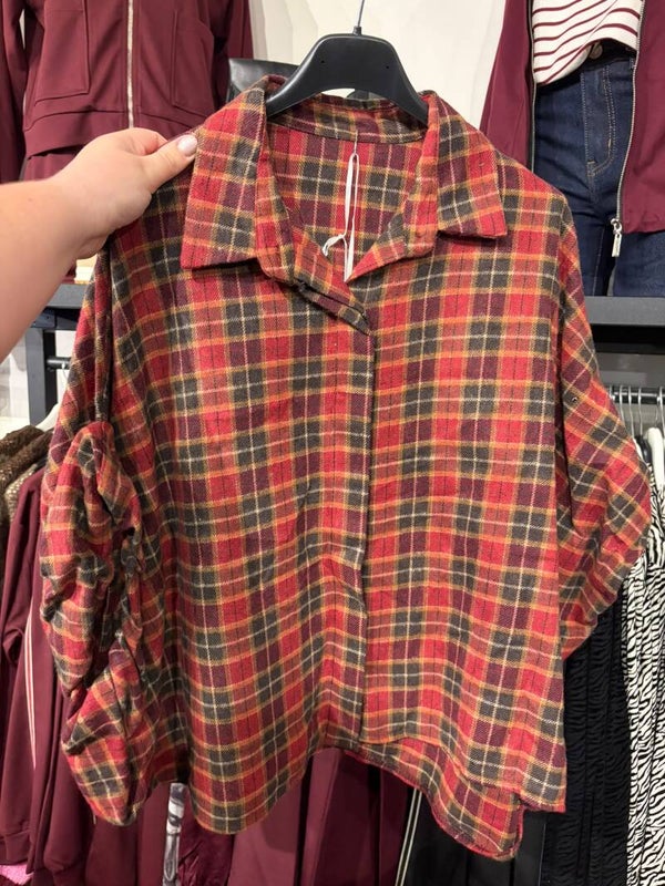 Geruite blouse rood nr. 2