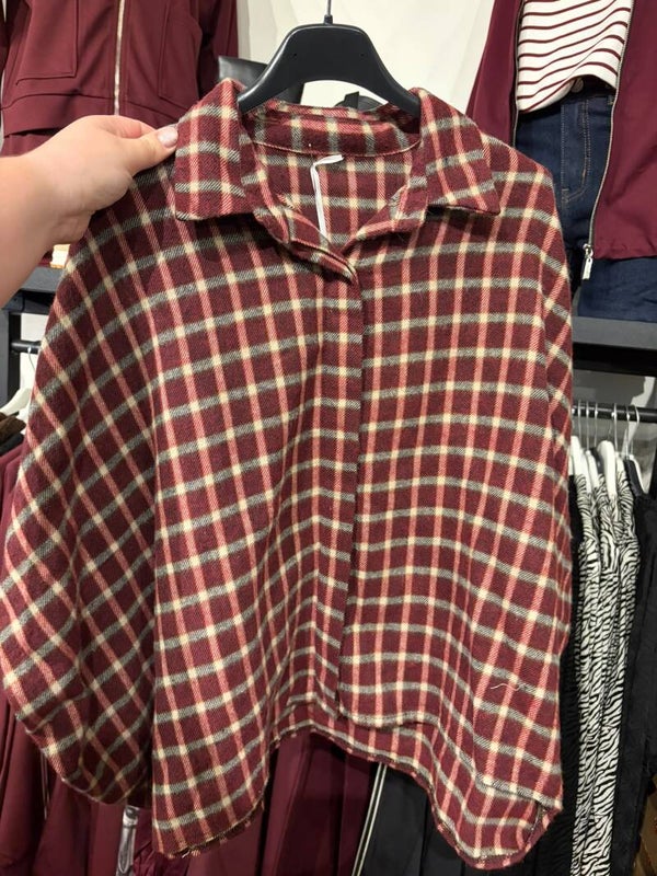 Geruite blouse bordeaux burgundy nr. 3