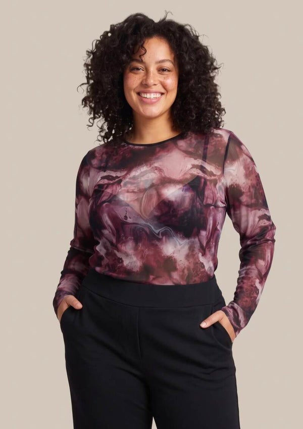 Exxcellent Olivia top bordeaux