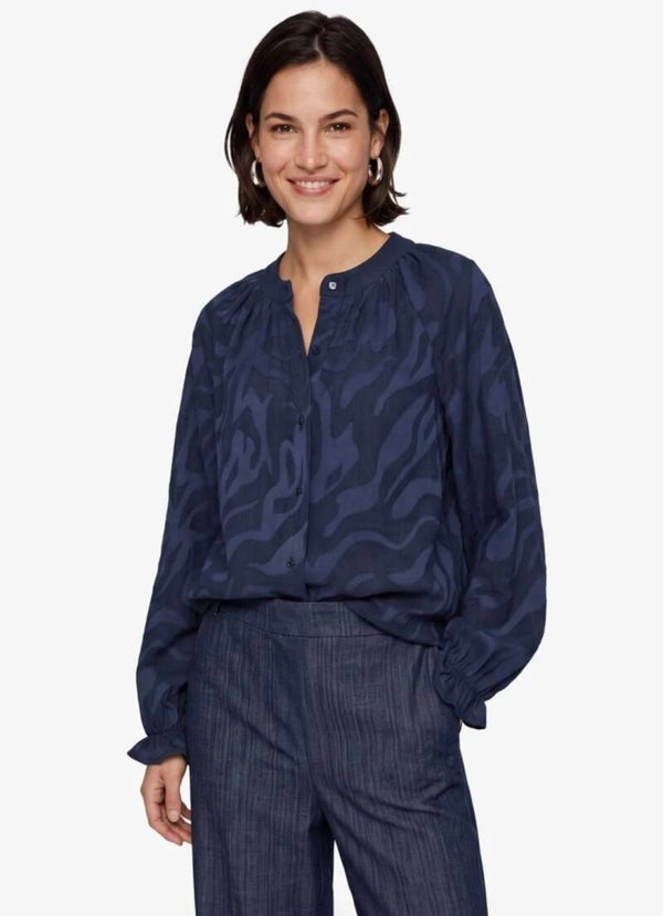 Cs the label Linora blouse navy