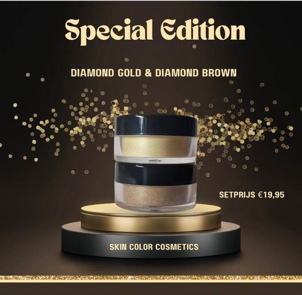 Setprijs warm twee oogschaduw losse poeder