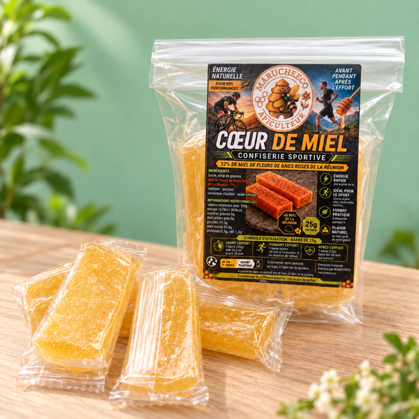 Cœur de Miel – Confiserie sportive au miel de La Réunion 100g