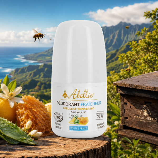 Déodorant fraîcheur bio au Miel