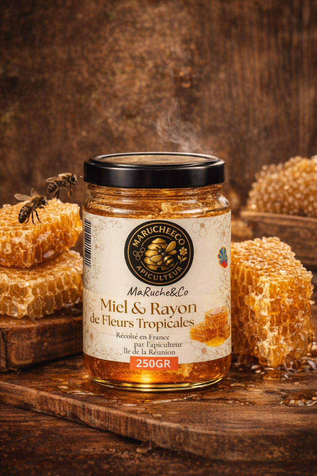 Miel de Fleurs Tropicales & Rayon ( gaufre )