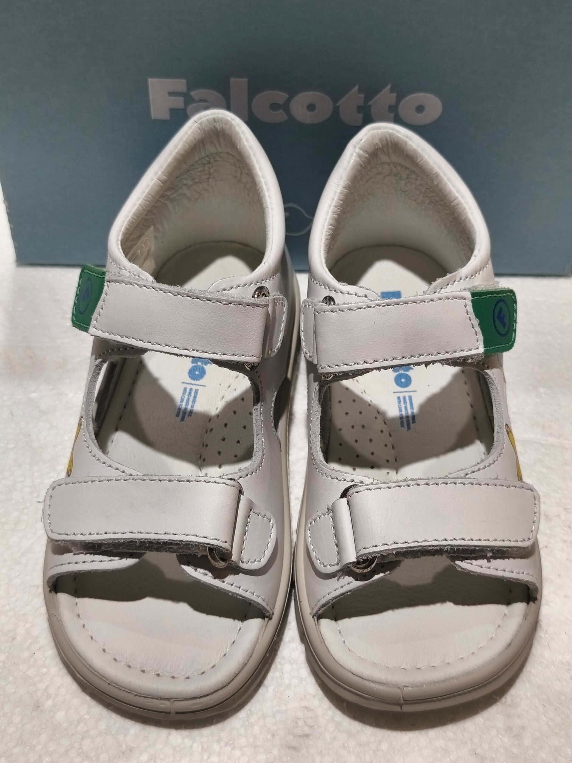 Sandalo primo passo Falcotto tema Mondo.Marino