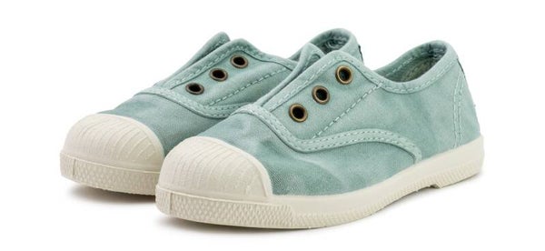 SNEAKERS SLIP ON NATURAL WORLD ACQUA (640)