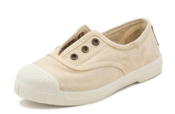 SNEAKERS SLIP ON NATURAL WORLD BEIGE CLAR (695)