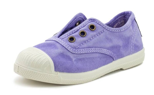 SNEAKERS SLIP ON NATURAL WORLD LILLA-ROSSO E VERDE OLIVA