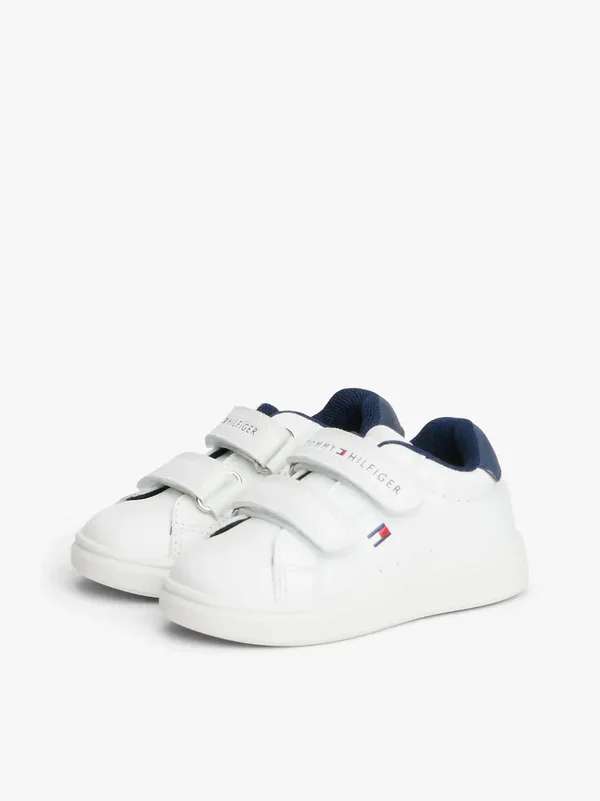 Sneakers Baby Tommy Hilfiger con Velcro blu e bianca