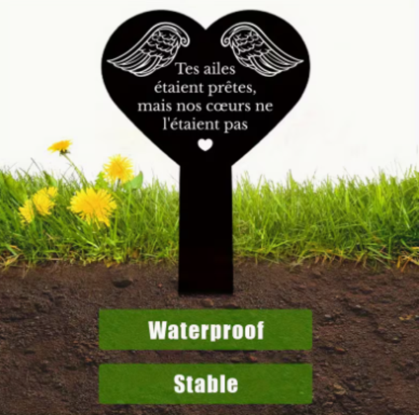 🕊️ Plaque Commémorative Extérieure à Piquer – Hommage et Souvenir Durable