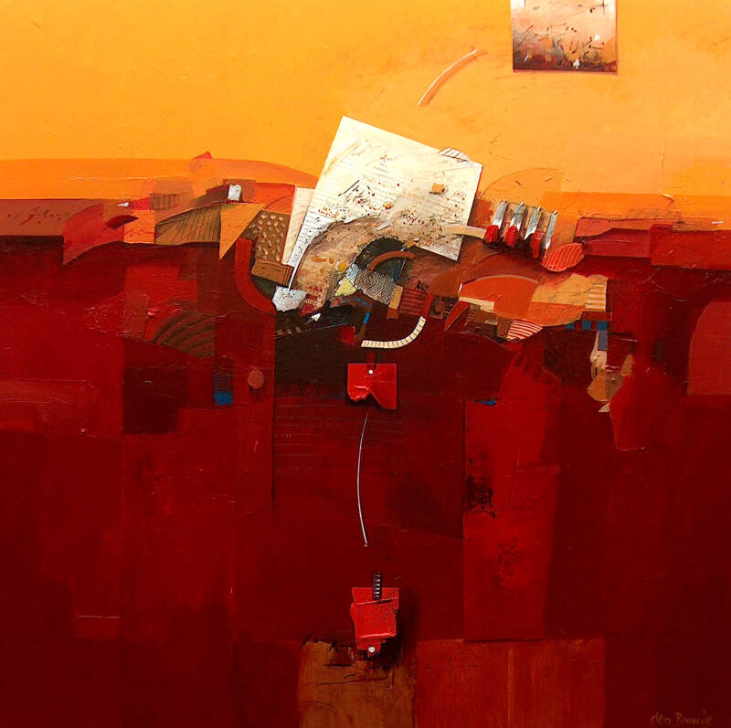 1865 acryl op linnen 90 x 90