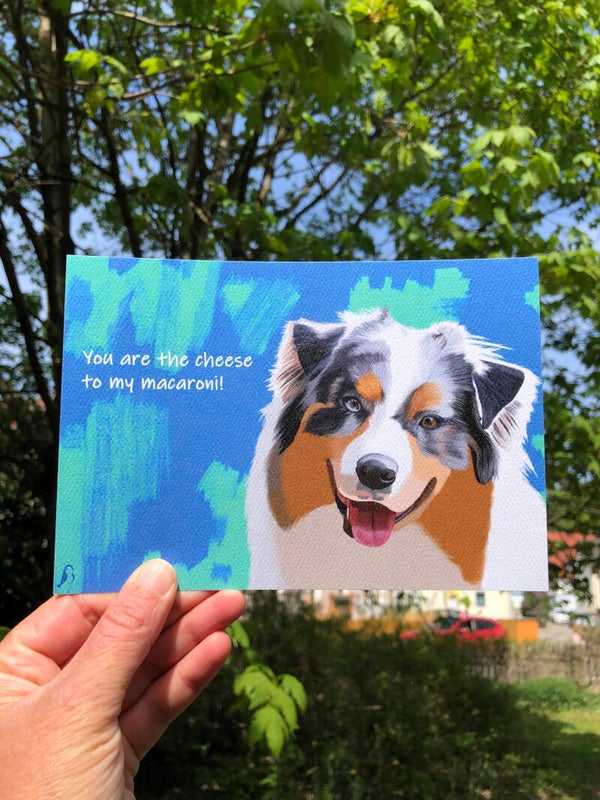 Postcard for doglovers